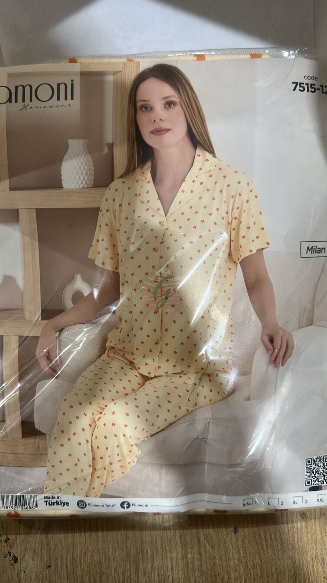 S-M Beden Bayan Pijama Takımı Milan 7515-12