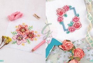 Kanaviçe Mini Motifler:Çiçekler