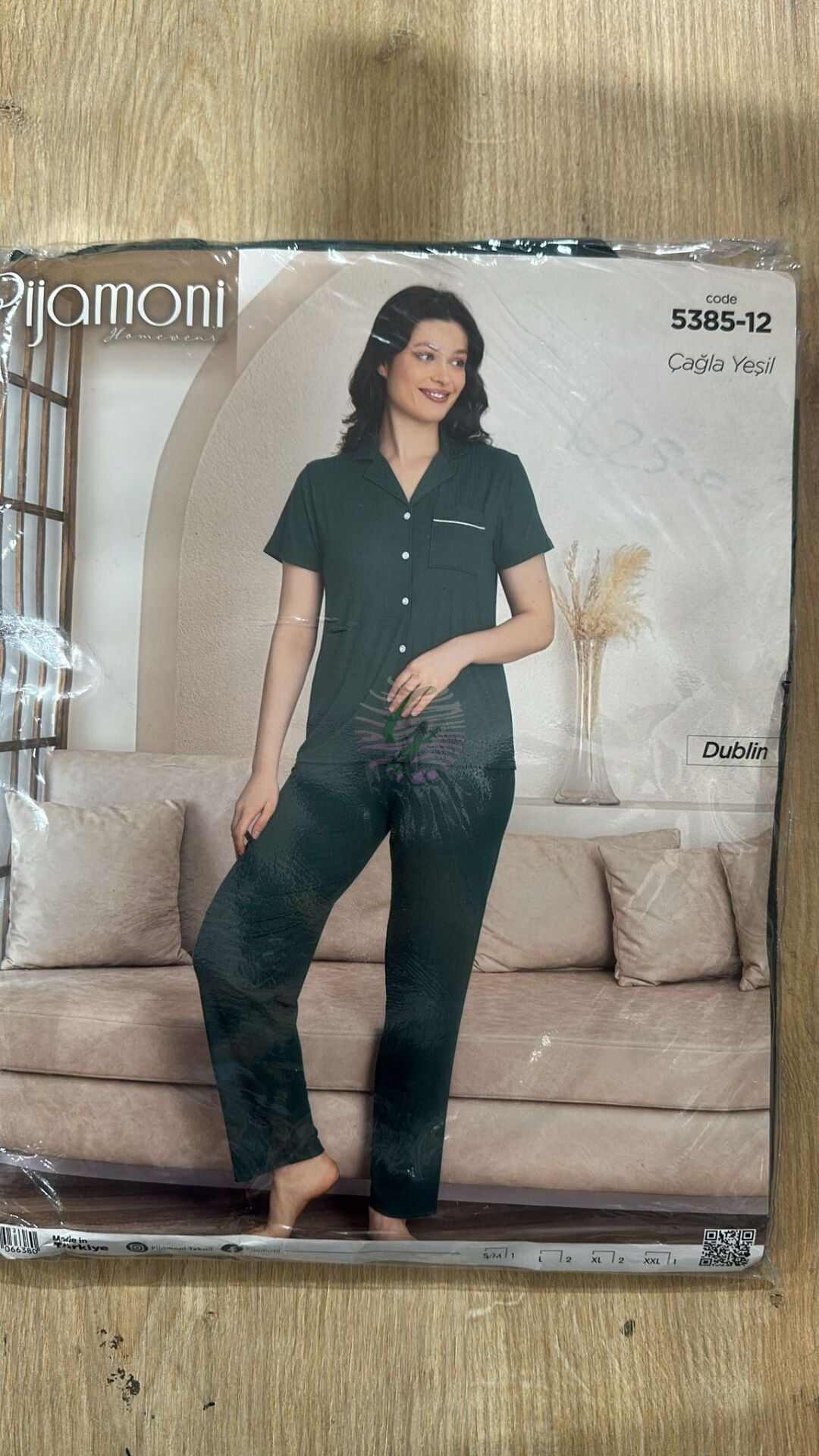 S-M Beden Bayan Pijama Takımı Dublin 5385-12