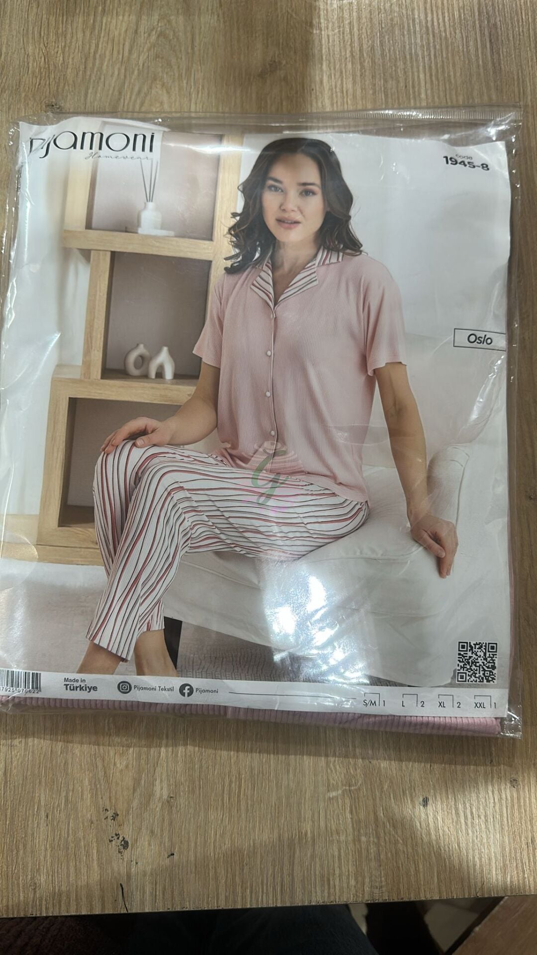 S-M Beden Bayan Pijama Takımı Oslo 1945-8