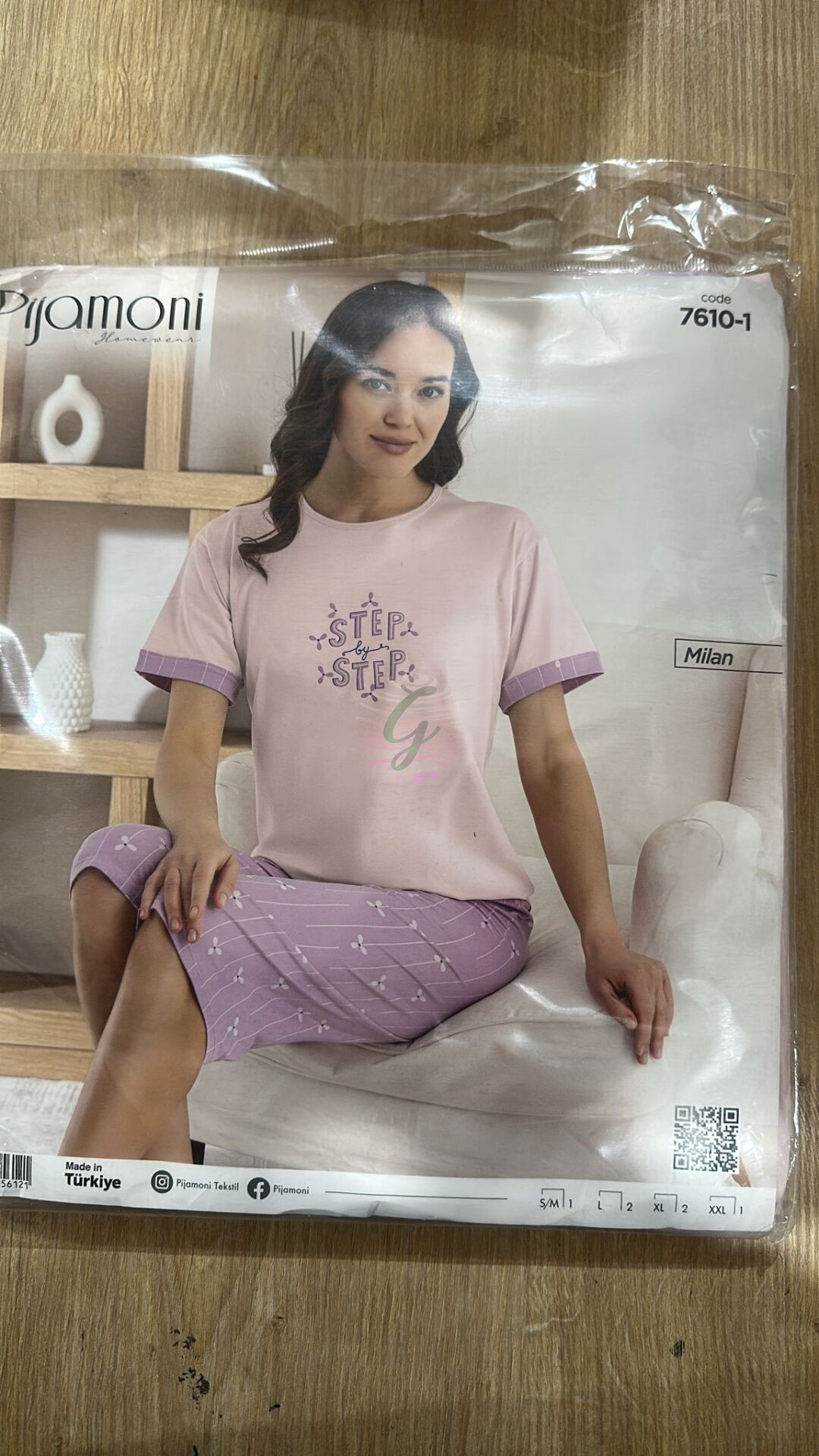 XL Beden Bayan Pijama Takımı Milan 7610-1