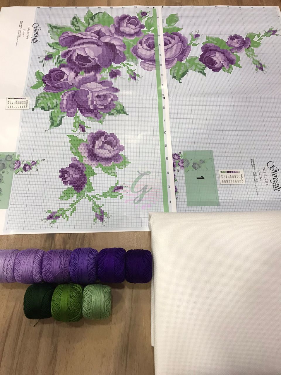 Mor güllü ranır seti