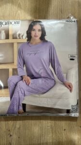 XL Beden Bayan Pijama Takımı Milan 7600-4