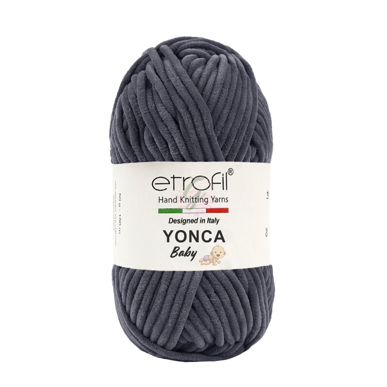 Etrofil Yonca Baby(Kadife İp) 70091 Koyu Gri