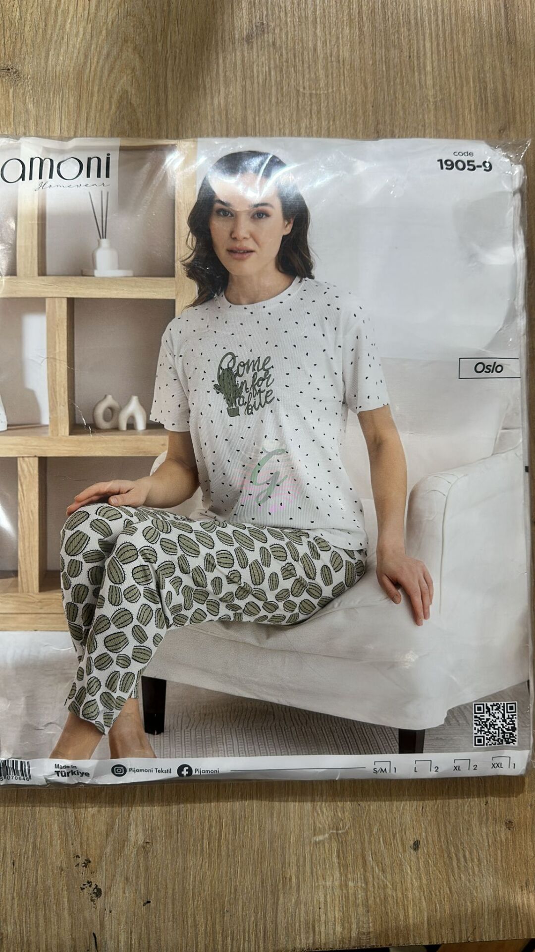 L Beden Bayan Pijama Takımı Oslo 1905-9