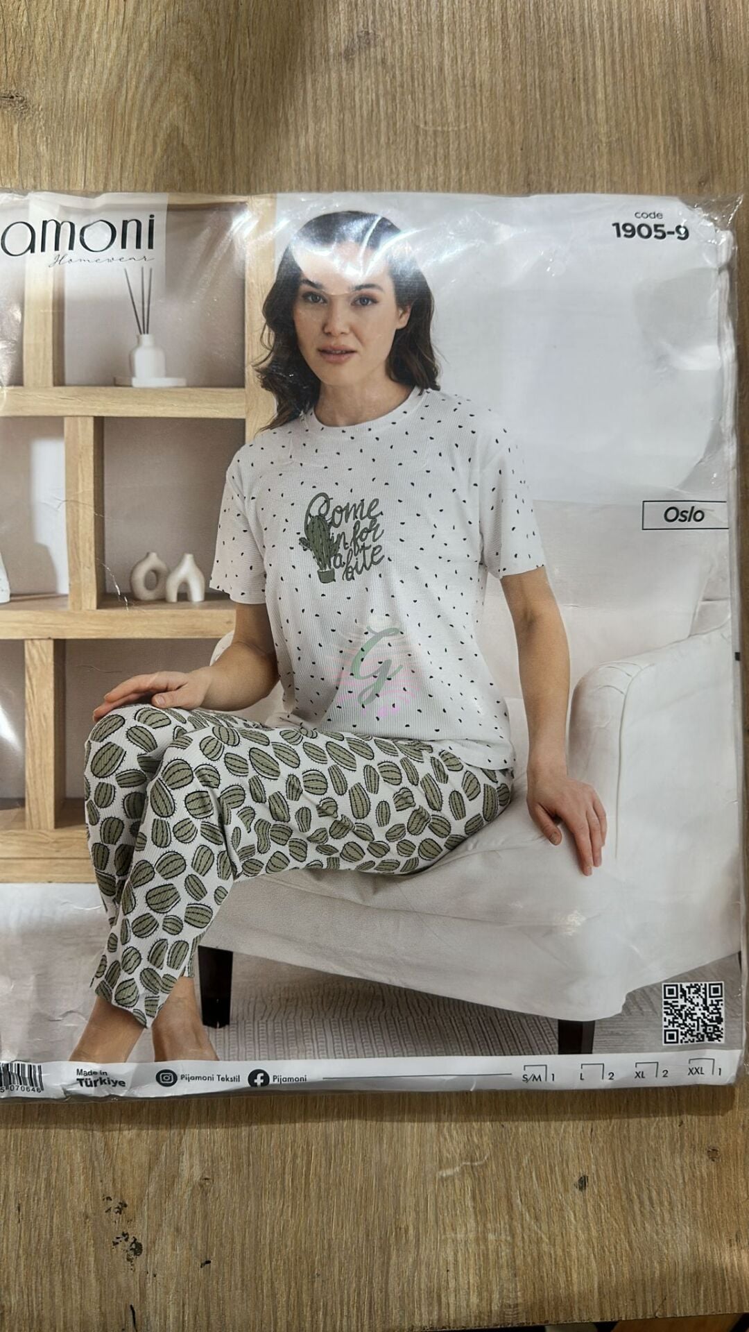 L Beden Bayan Pijama Takımı Oslo 1905-9