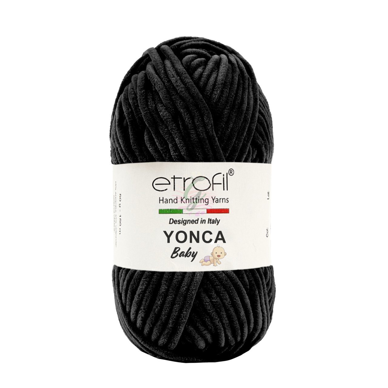 Etrofil Yonca Baby 5 li Paket Satılmaktadır(Kadife İp) 70092 Siyah