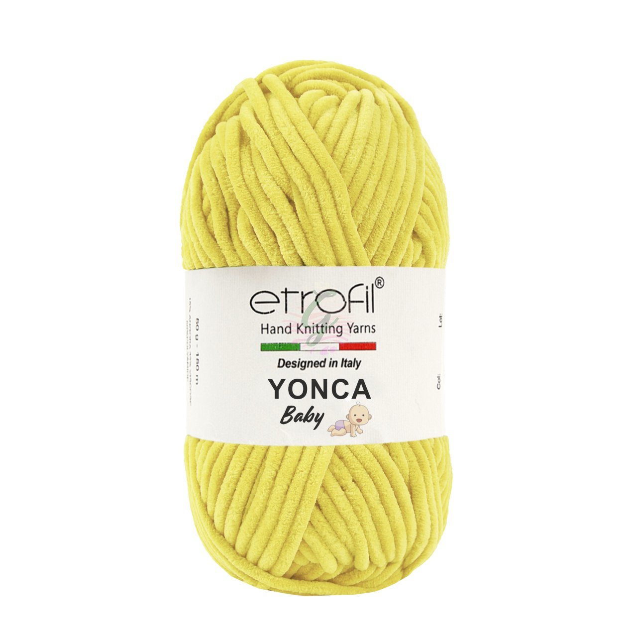 Etrofil Yonca Baby 5 li Paket Satılmaktadır(Kadife İp) 70213 Açık Sarı