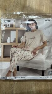 L Beden Bayan Pijama Takımı Milan 7605-8