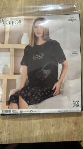 L Beden Bayan Pijama Takımı Milan 7610-4