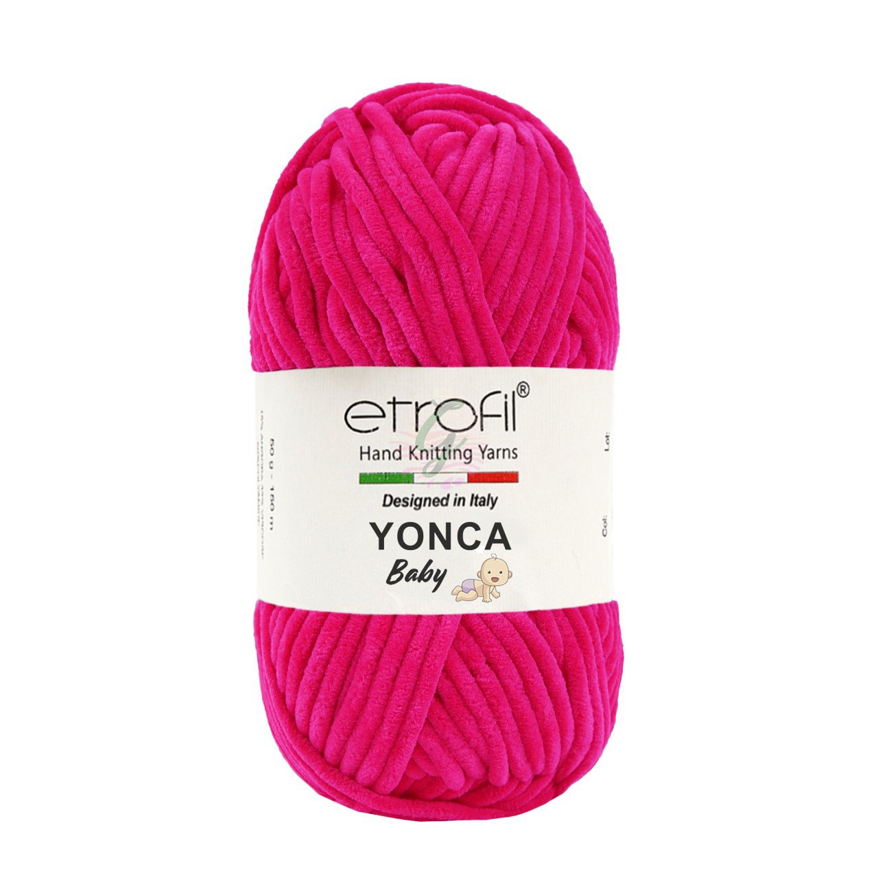Etrofil Yonca Baby 5 li Paket Satılmaktadır(Kadife İp) 70319 Canlı Pembe