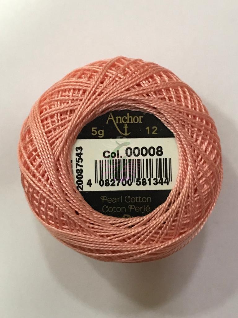 Dmc-Anchor 12 No Cotton Perle Pembe,Kırmızı Tonları 08