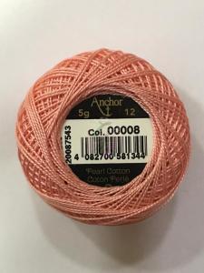 Dmc-Anchor 12 No Cotton Perle Pembe,Kırmızı Tonları 08