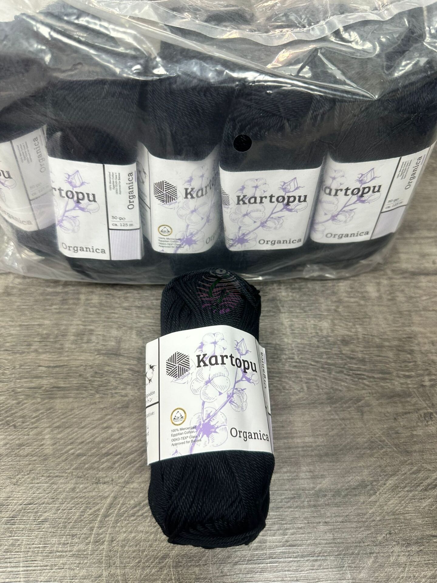 Kartopu Organica Siyah(10 adet) %100 Pamuk