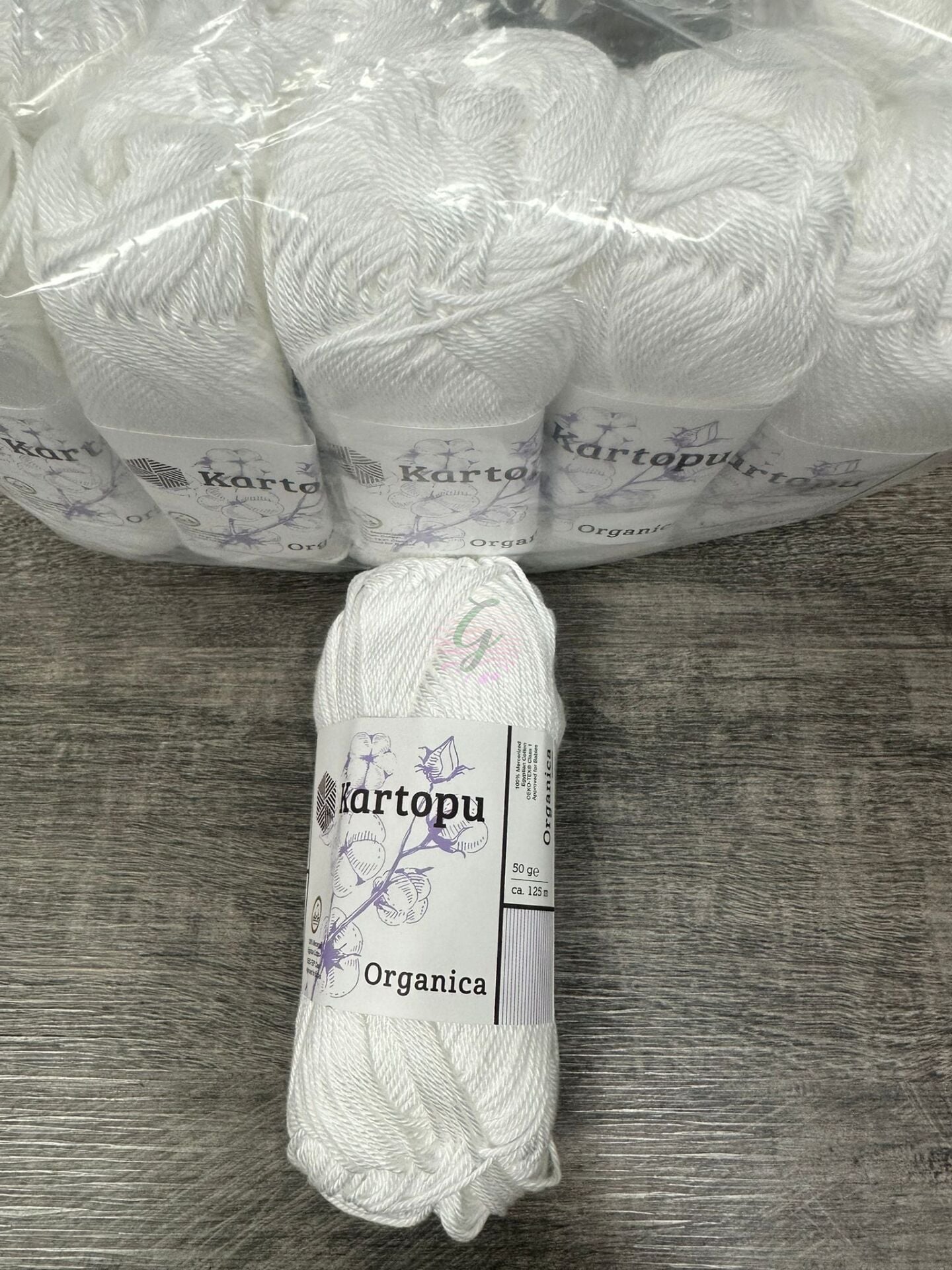 Kartopu Organica Beyaz(10 adet) %100 Pamuk