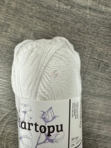 Kartopu Organica Beyaz(10 adet) %100 Pamuk