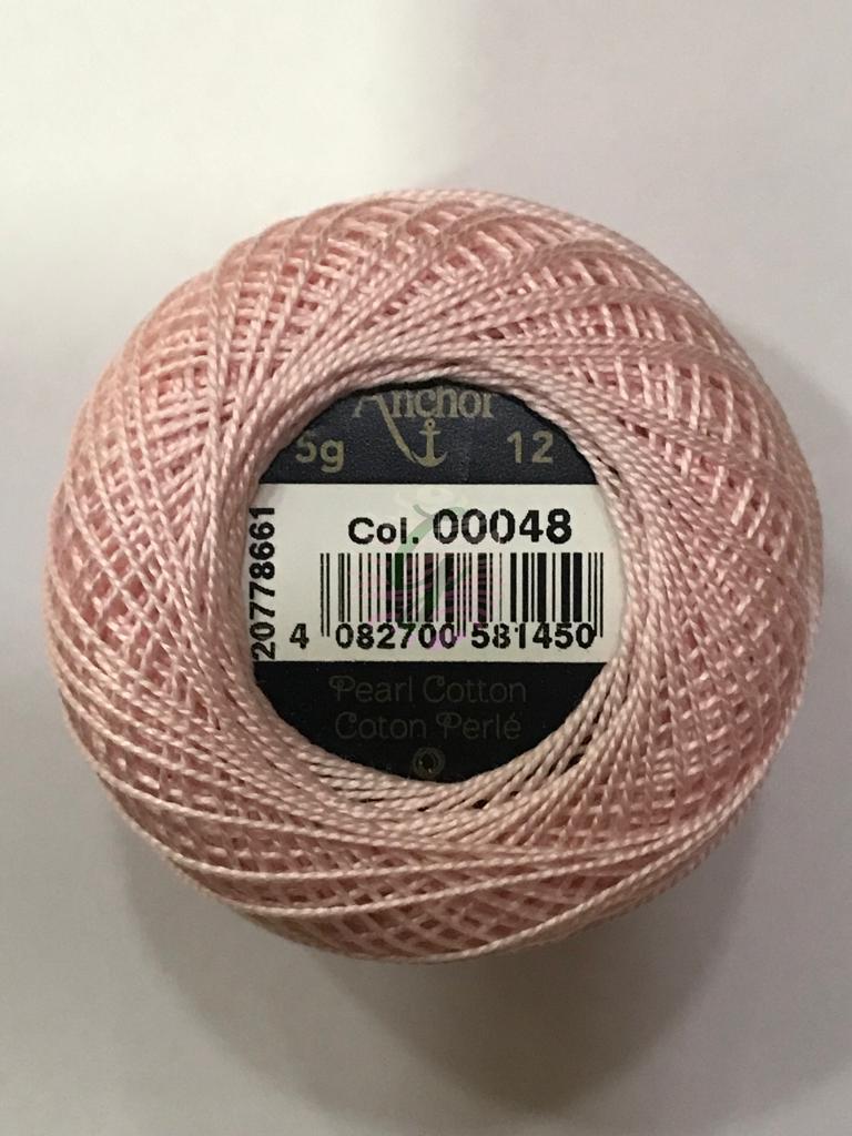 Dmc-Anchor 12 No Cotton Perle Pembe,Kırmızı Tonları 48