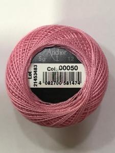 Dmc-Anchor 12 No Cotton Perle Pembe,Kırmızı Tonları 50