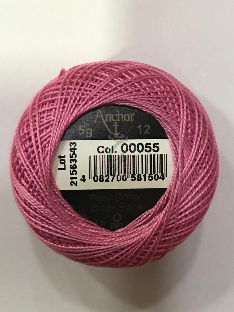 Dmc-Anchor 12 No Cotton Perle Pembe,Kırmızı Tonları 55