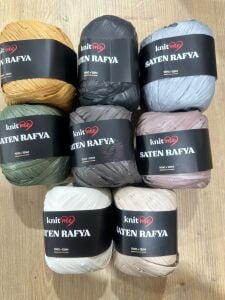 KNİTME Saten Rafya (2li paket olarak satılmaktadır) Sıyah