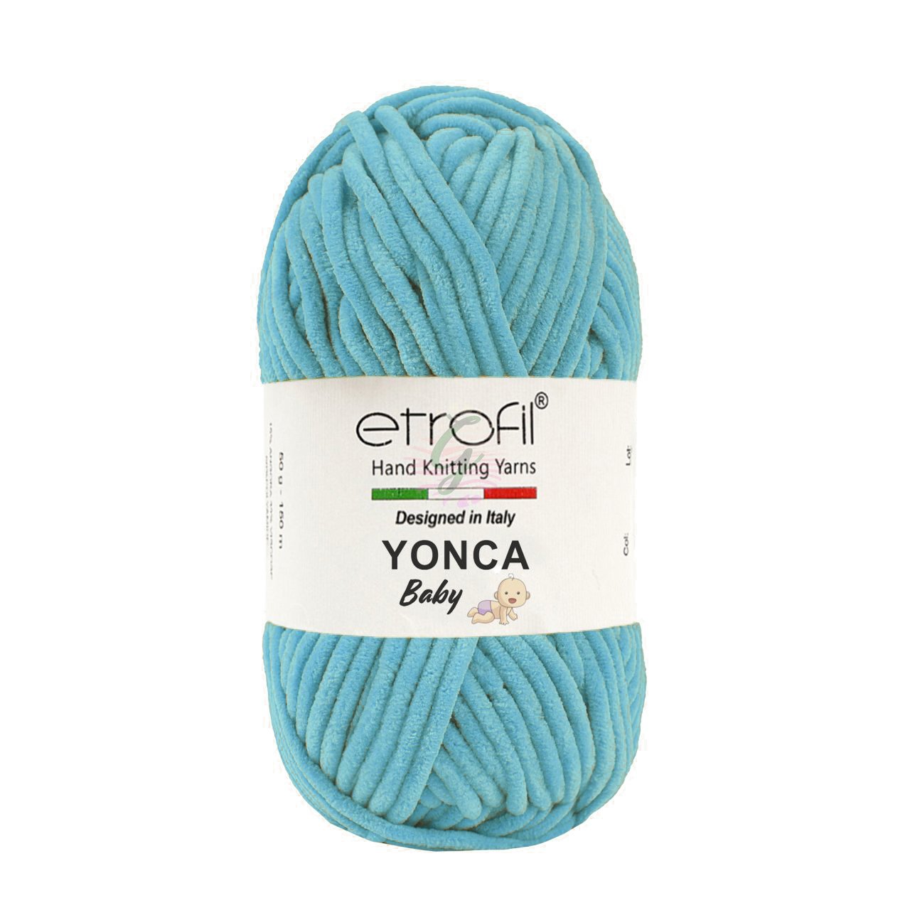 Etrofil Yonca Baby 5 li Paket Satılmaktadır(Kadife İp) 70519 Turkuaz