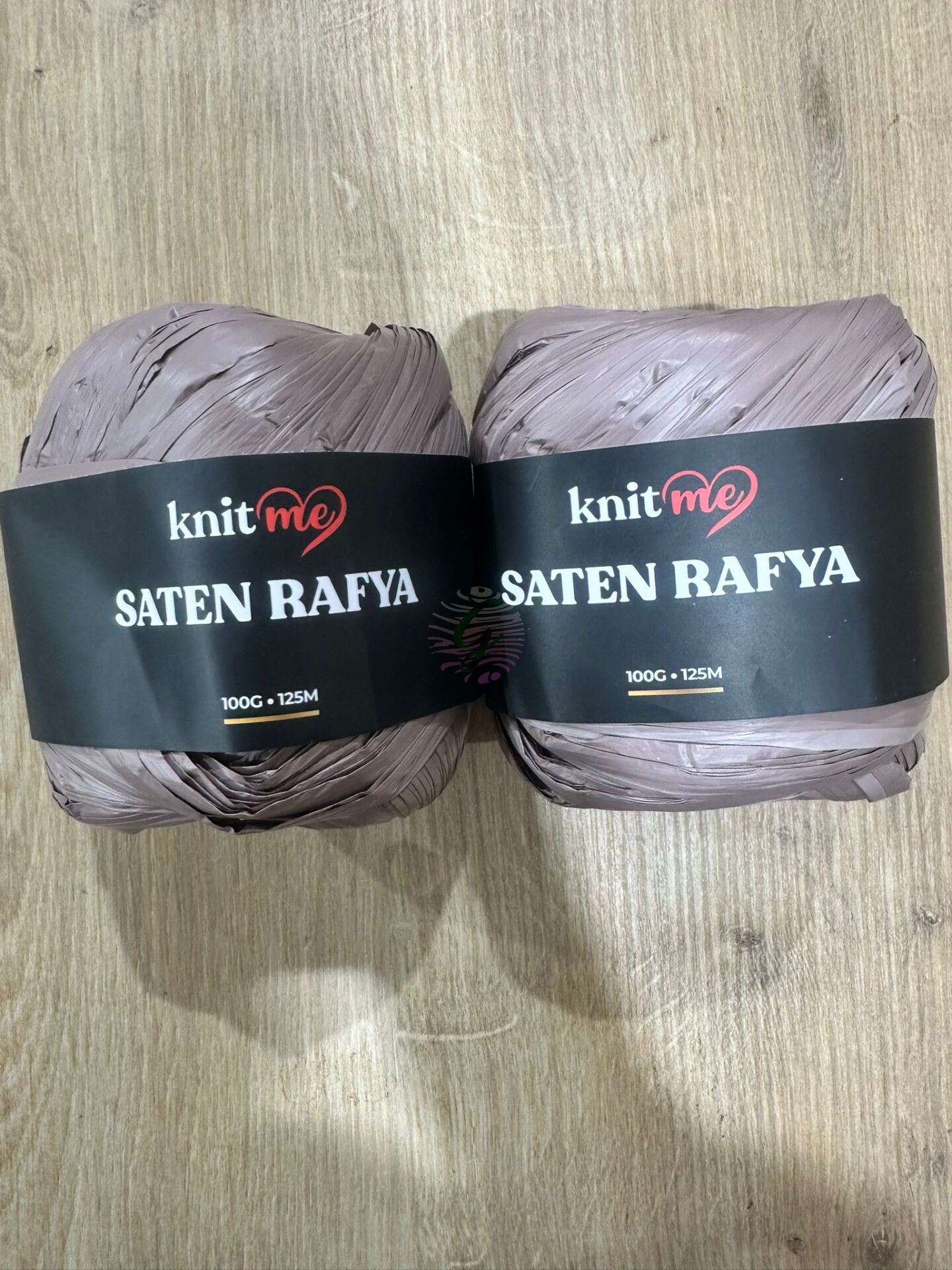 KNİTME Saten Rafya (2li paket olarak satılmaktadır) Koyu vizon