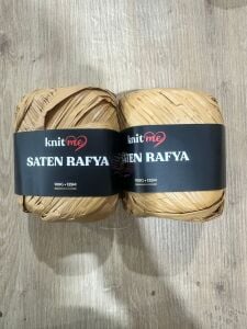 KNİTME Saten Rafya (2li paket olarak satılmaktadır) Camel