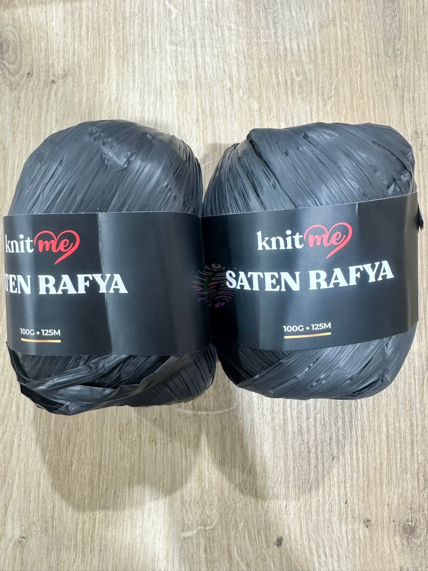 KNİTME Saten Rafya (2li paket olarak satılmaktadır) Sıyah