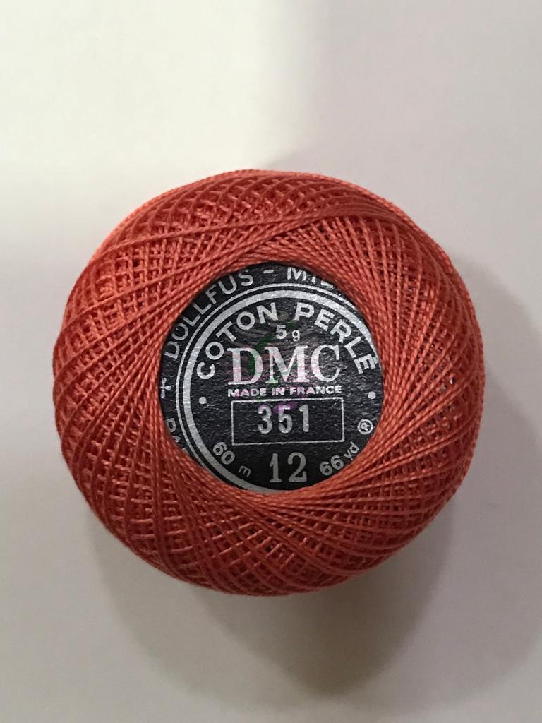 Dmc-Anchor 12 No Cotton Perle Pembe,Kırmızı Tonları 351