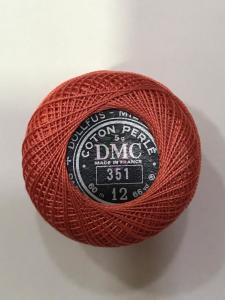 Dmc-Anchor 12 No Cotton Perle Pembe,Kırmızı Tonları 351