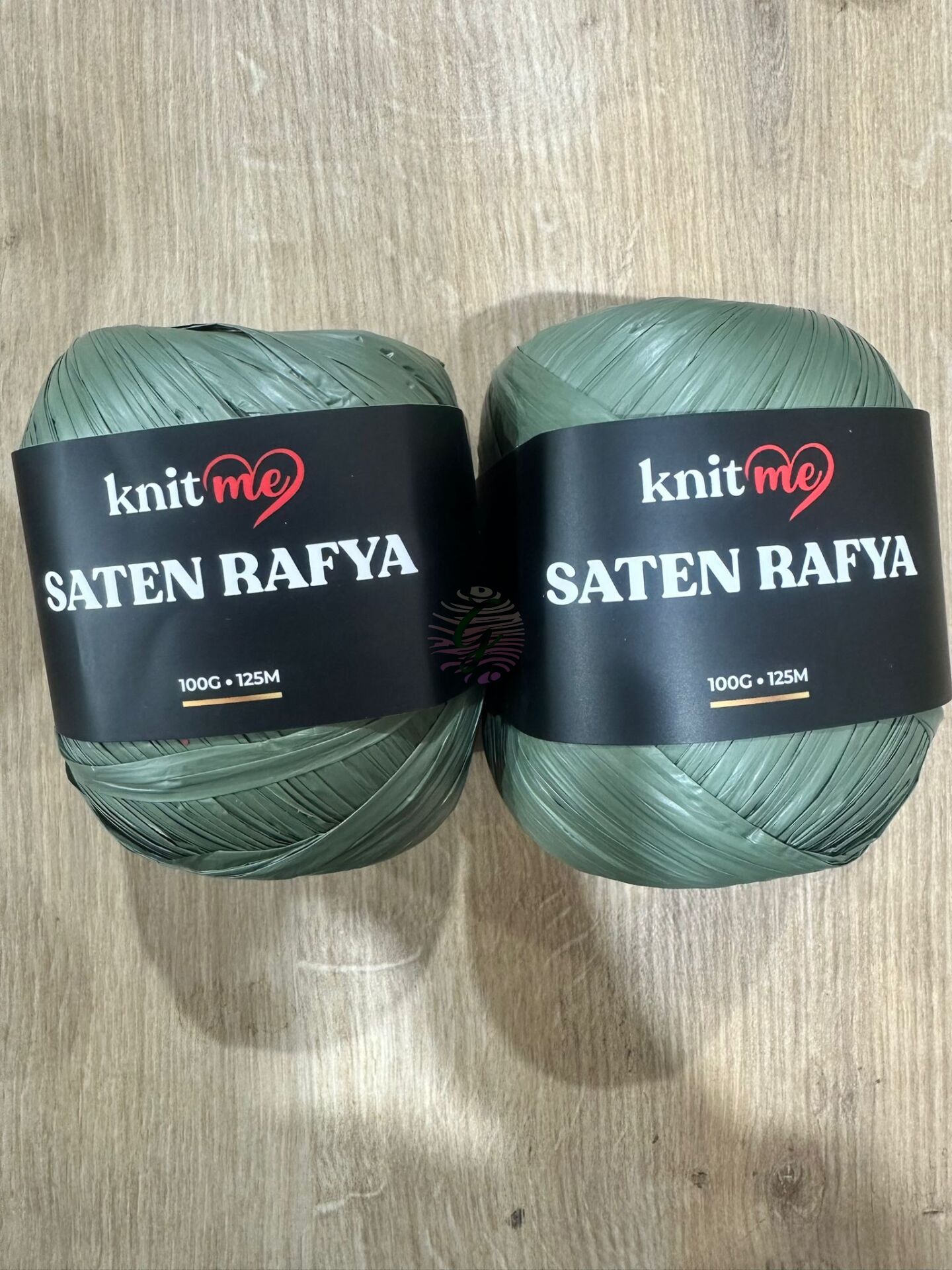 KNİTME Saten Rafya (2li paket olarak satılmaktadır) Haki
