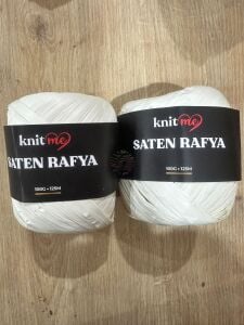 KNİTME Saten Rafya (2li paket olarak satılmaktadır) Krem