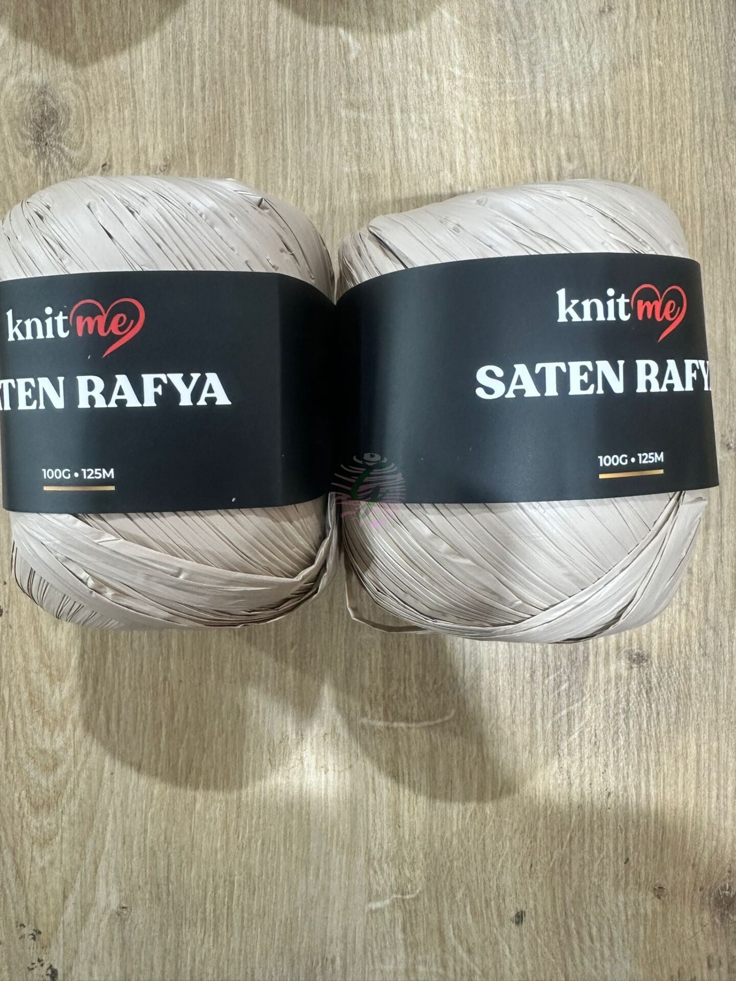 KNİTME Saten Rafya (2li paket olarak satılmaktadır) Vizon