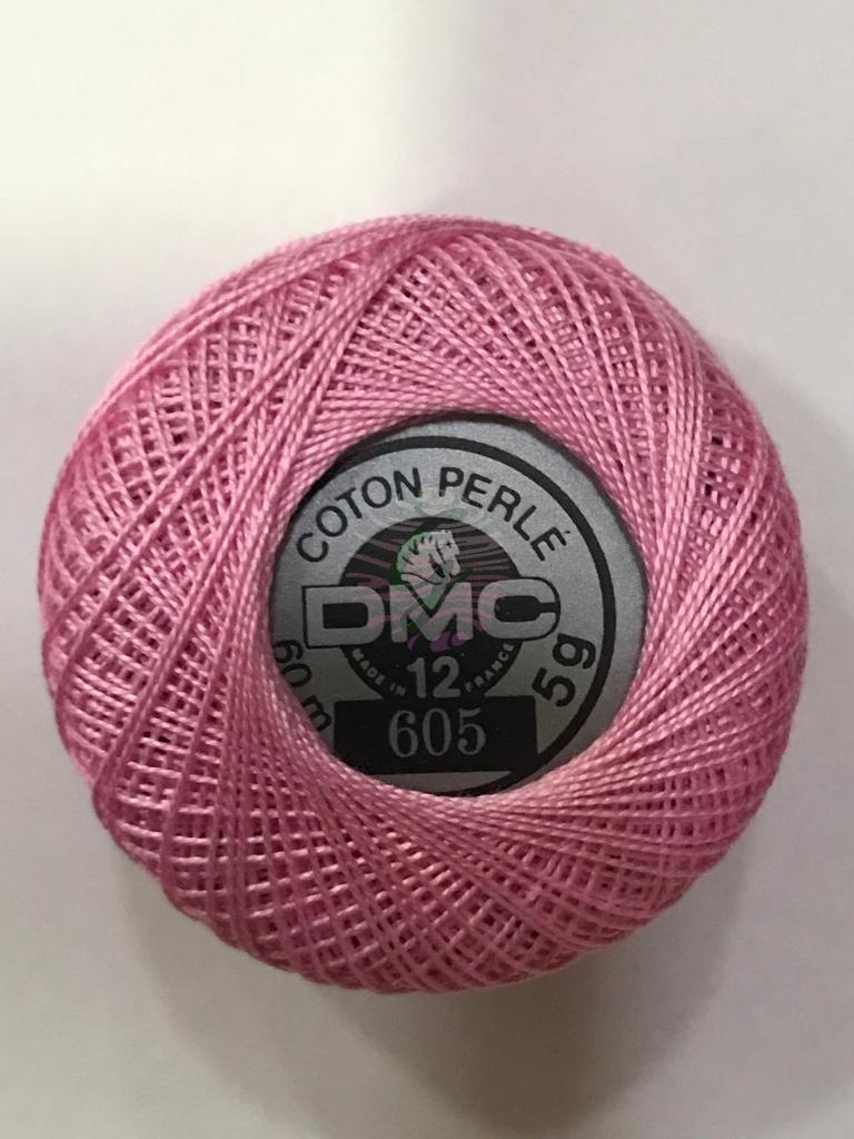 Dmc-Anchor 12 No Cotton Perle Pembe,Kırmızı Tonları 605
