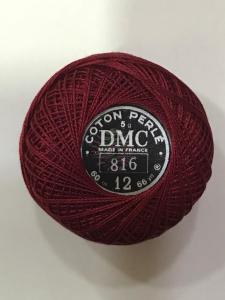 Dmc-Anchor 12 No Cotton Perle Pembe,Kırmızı Tonları 816