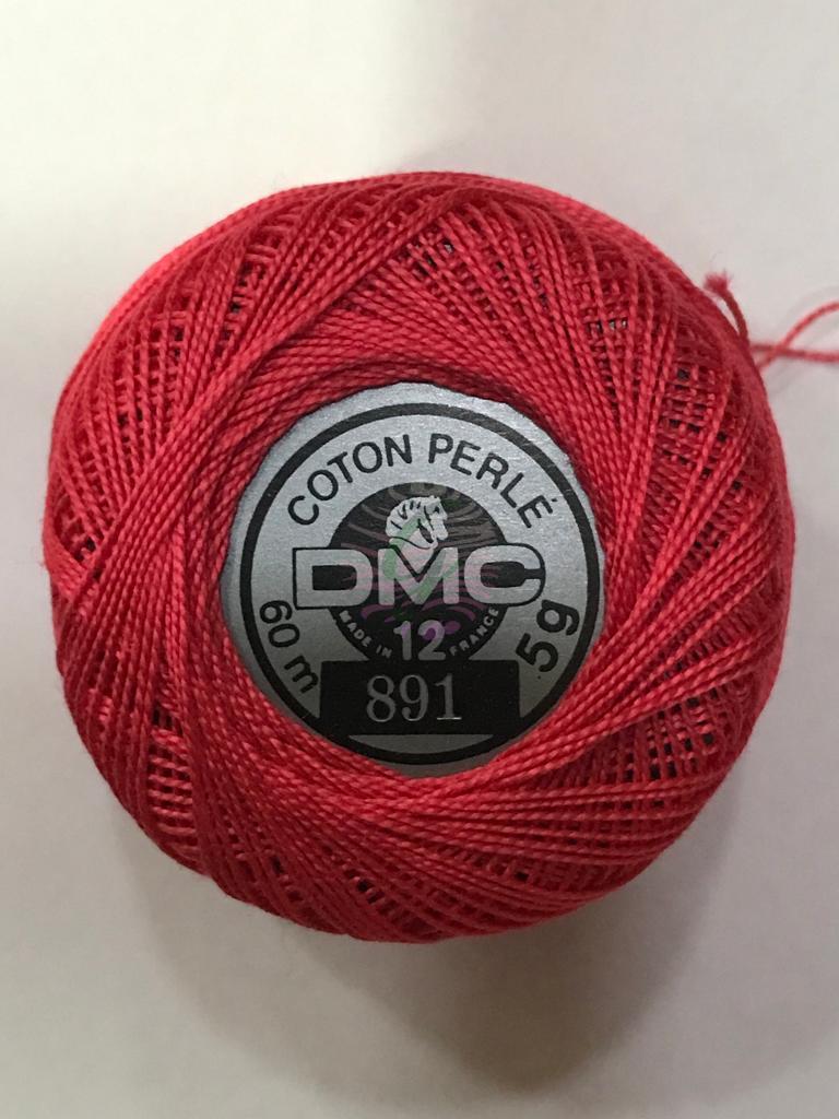 Dmc-Anchor 12 No Cotton Perle Pembe,Kırmızı Tonları 891