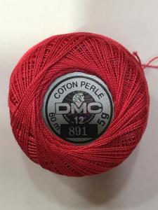 Dmc-Anchor 12 No Cotton Perle Pembe,Kırmızı Tonları 891