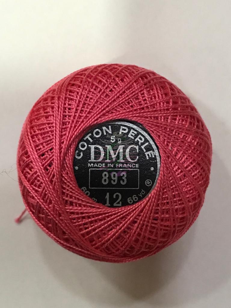 Dmc-Anchor 12 No Cotton Perle Pembe,Kırmızı Tonları D893