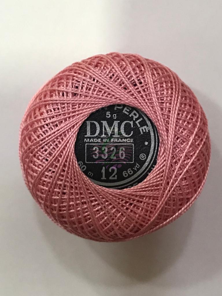 Dmc-Anchor 12 No Cotton Perle Pembe,Kırmızı Tonları 3326