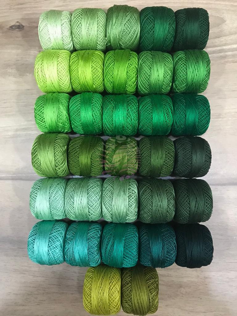 Dmc-Anchor 12 No Cotton Perle Yeşil Tonları