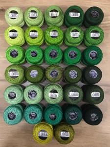 Dmc-Anchor 12 No Cotton Perle Yeşil Tonları