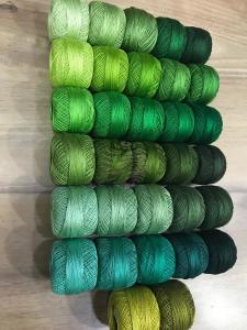 Dmc-Anchor 12 No Cotton Perle Yeşil Tonları 3347