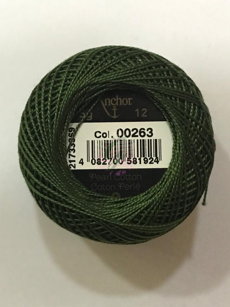 Dmc-Anchor 12 No Cotton Perle Yeşil Tonları 263