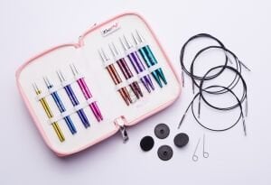 KnitPro Zing Deluxe Misinalı Değiştirilebilir Set 10cm Kısa Uçlu-47425