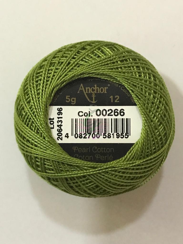 Dmc-Anchor 12 No Cotton Perle Yeşil Tonları 266
