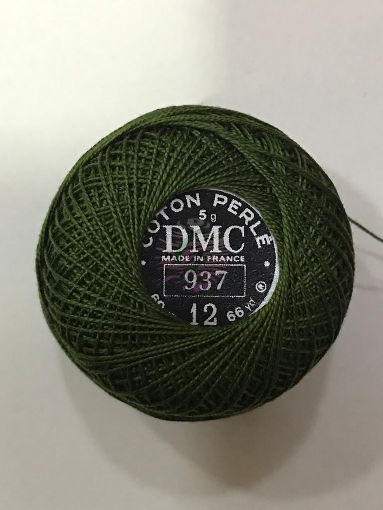 Dmc-Anchor 12 No Cotton Perle Yeşil Tonları 937