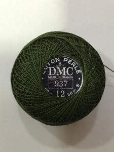 Dmc-Anchor 12 No Cotton Perle Yeşil Tonları 937