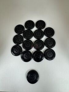 2 cm Siyah Düğme 15 Adet