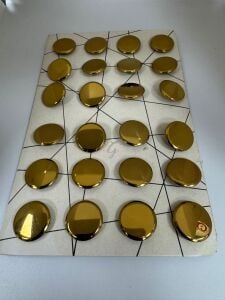 1.5 cm Gold Metal Düğme 24 adet