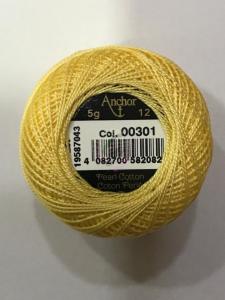 Dmc-Anchor 12 No Cotton Perle Sarı,Kahve,Siyah Tonları 301